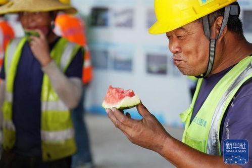 工地上吃瓜,揭秘建筑工地的趣味生活